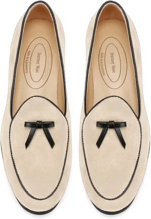 Journey West Suede Tassel Loafer for Women Slip-on Belgian Penny Loafers Shoes for Women in Many Colors