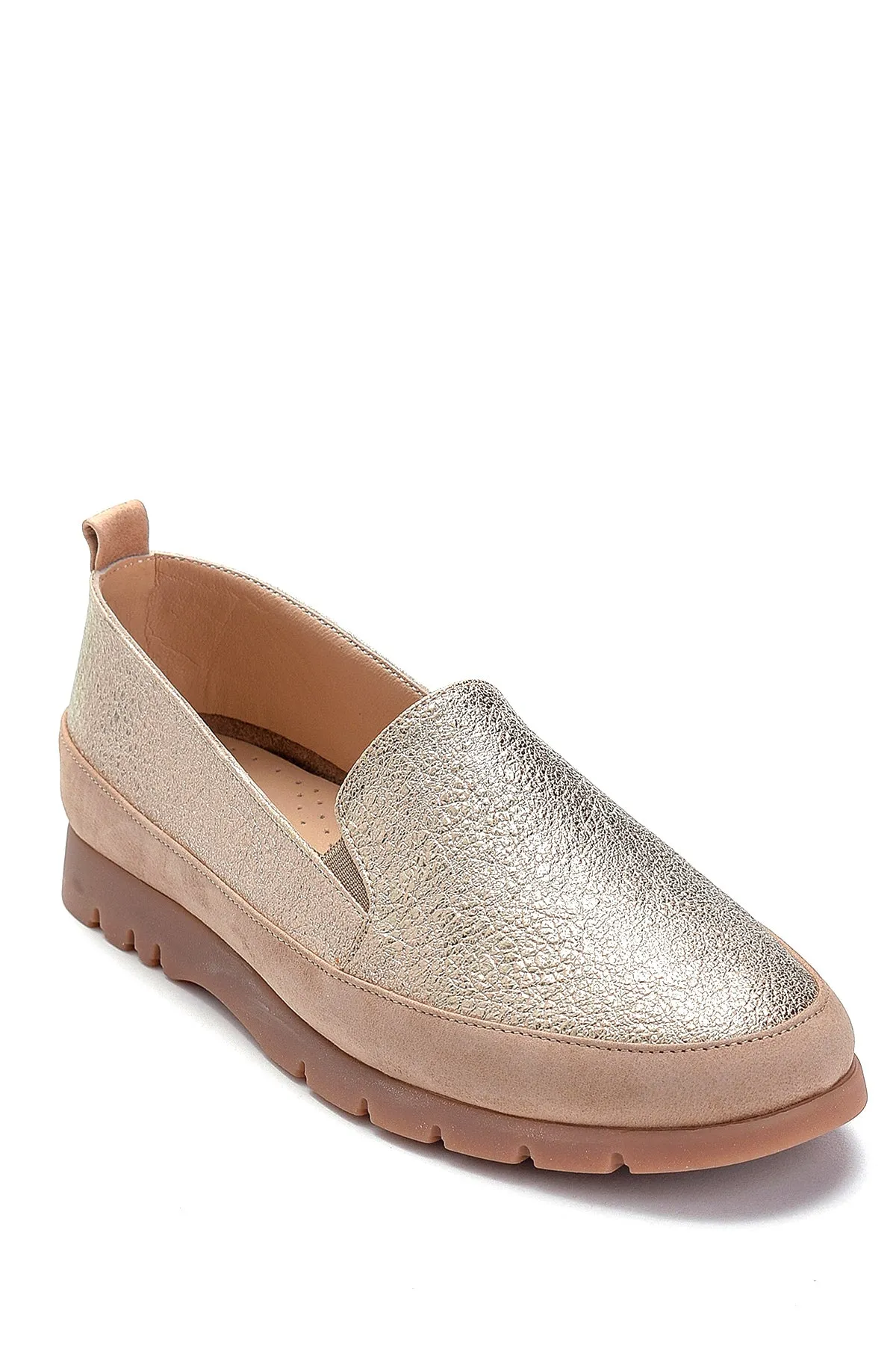 Kadın Deri Sim Detaylı Loafer