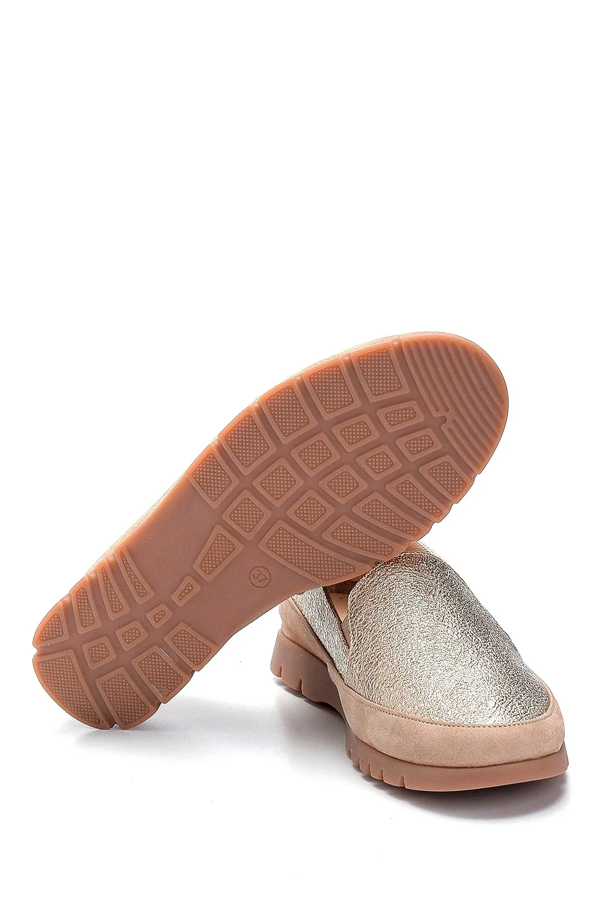 Kadın Deri Sim Detaylı Loafer