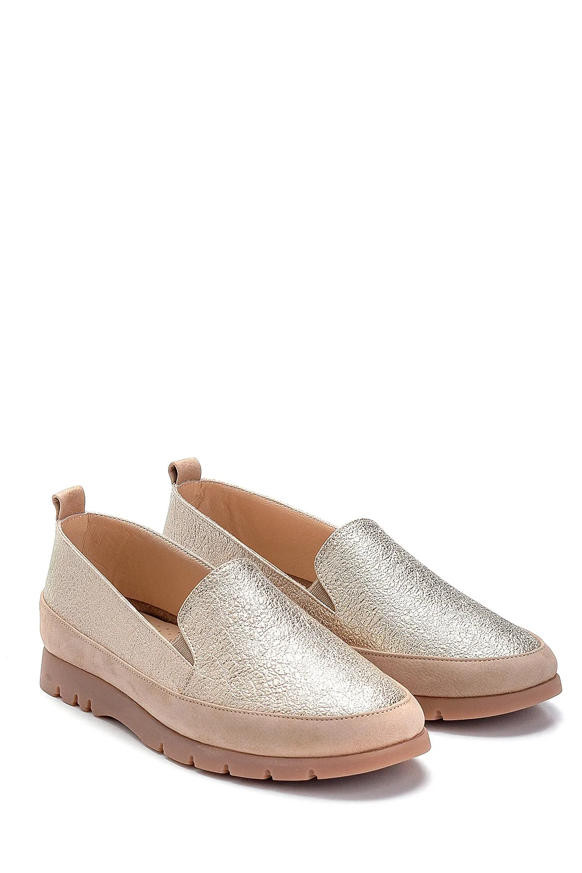 Kadın Deri Sim Detaylı Loafer