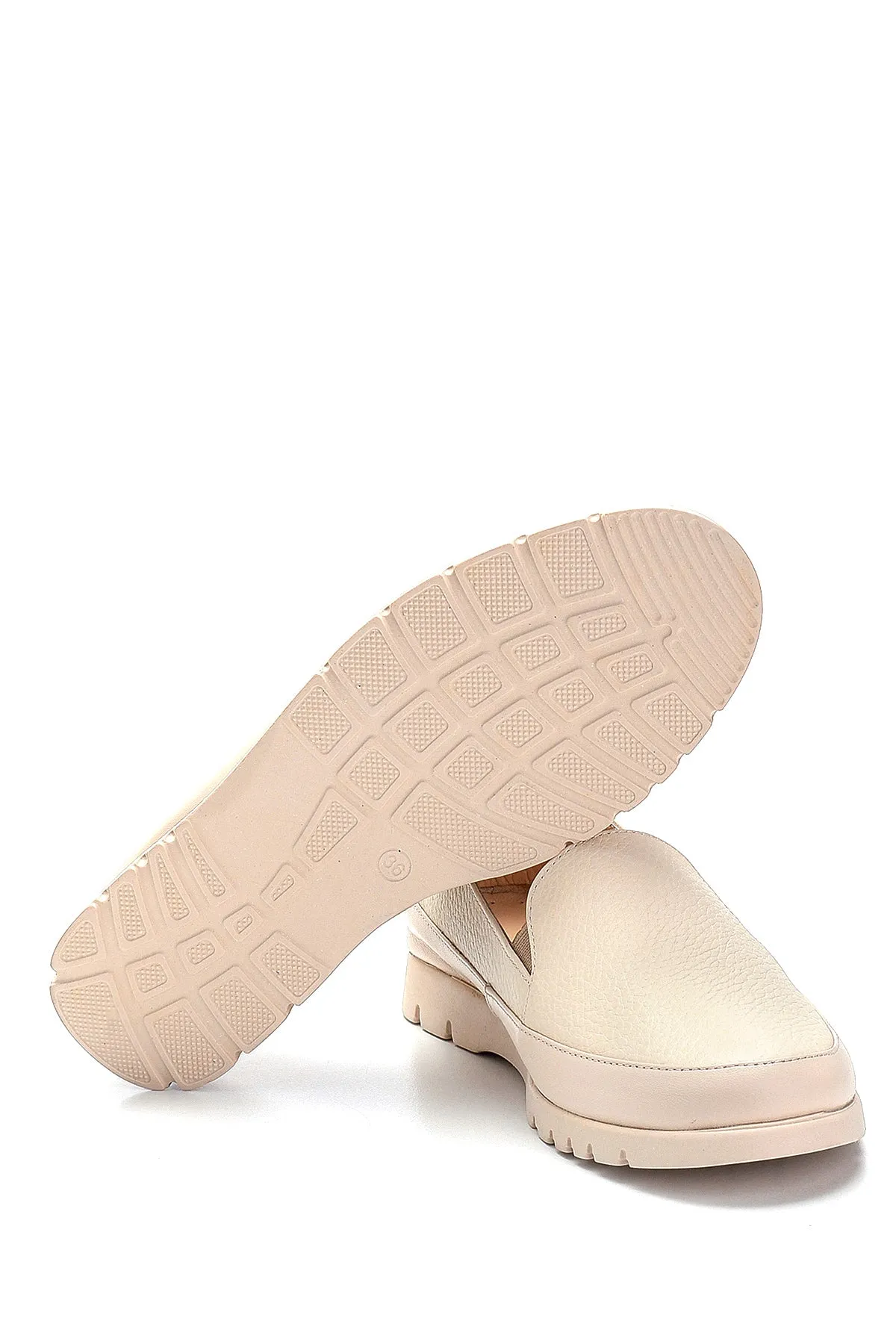 Kadın Deri Sim Detaylı Loafer