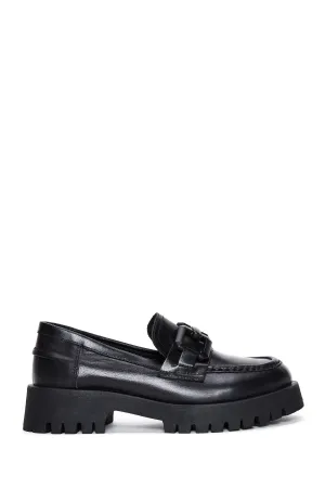 Kadın Deri Zİncirli Loafer