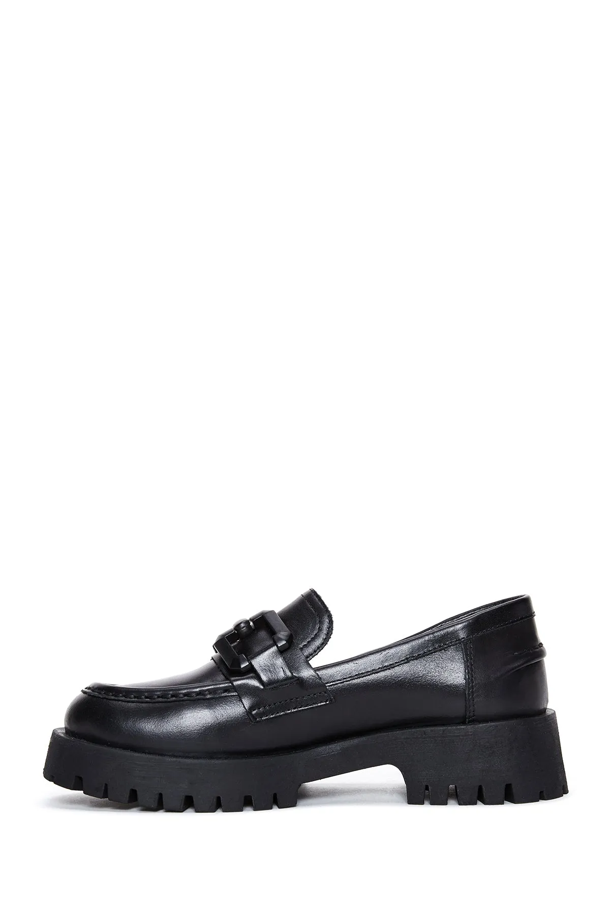 Kadın Deri Zİncirli Loafer