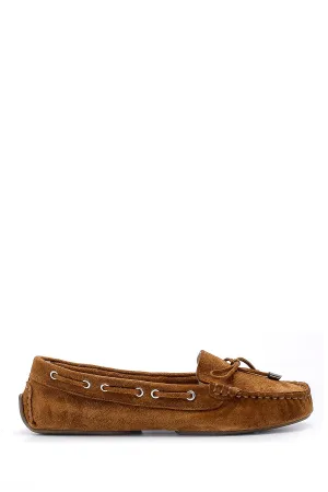 Kadın Süet Deri Loafer