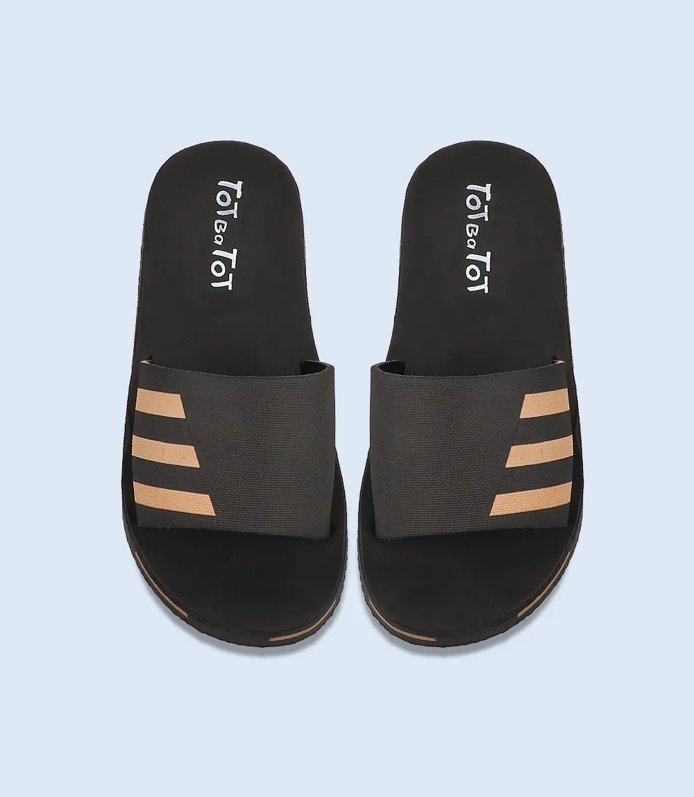 KB0168-BLACK-Boy Slipper