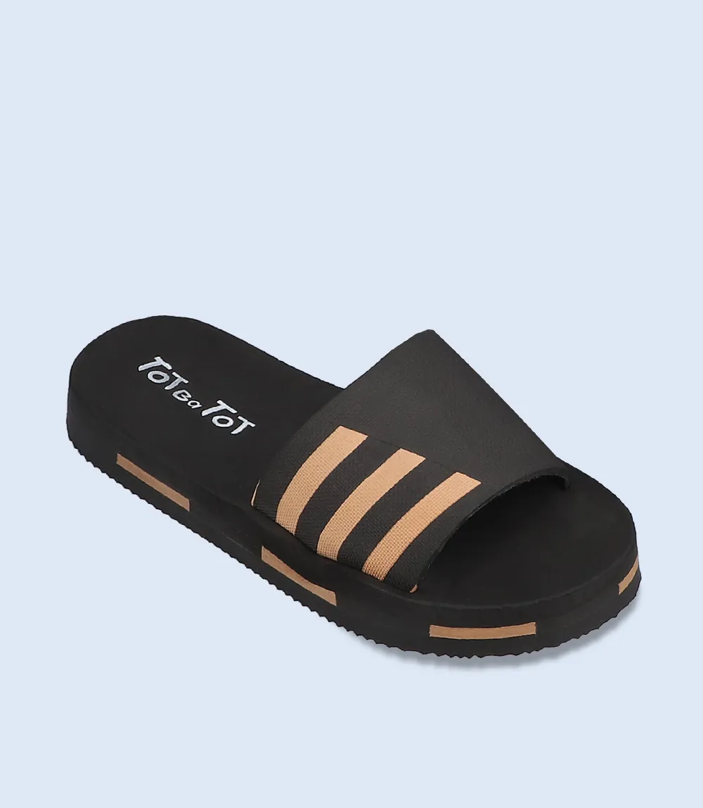 KB0168-BLACK-Boy Slipper