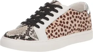 Kenneth Cole Women's Women's Kam Fashion Sneaker, Taupe/Brown Combo, 6