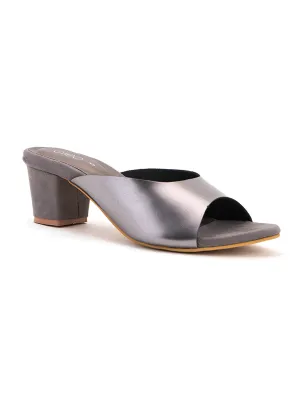Khadim Cleo Block Heel Mule Slip On Sandal for Women