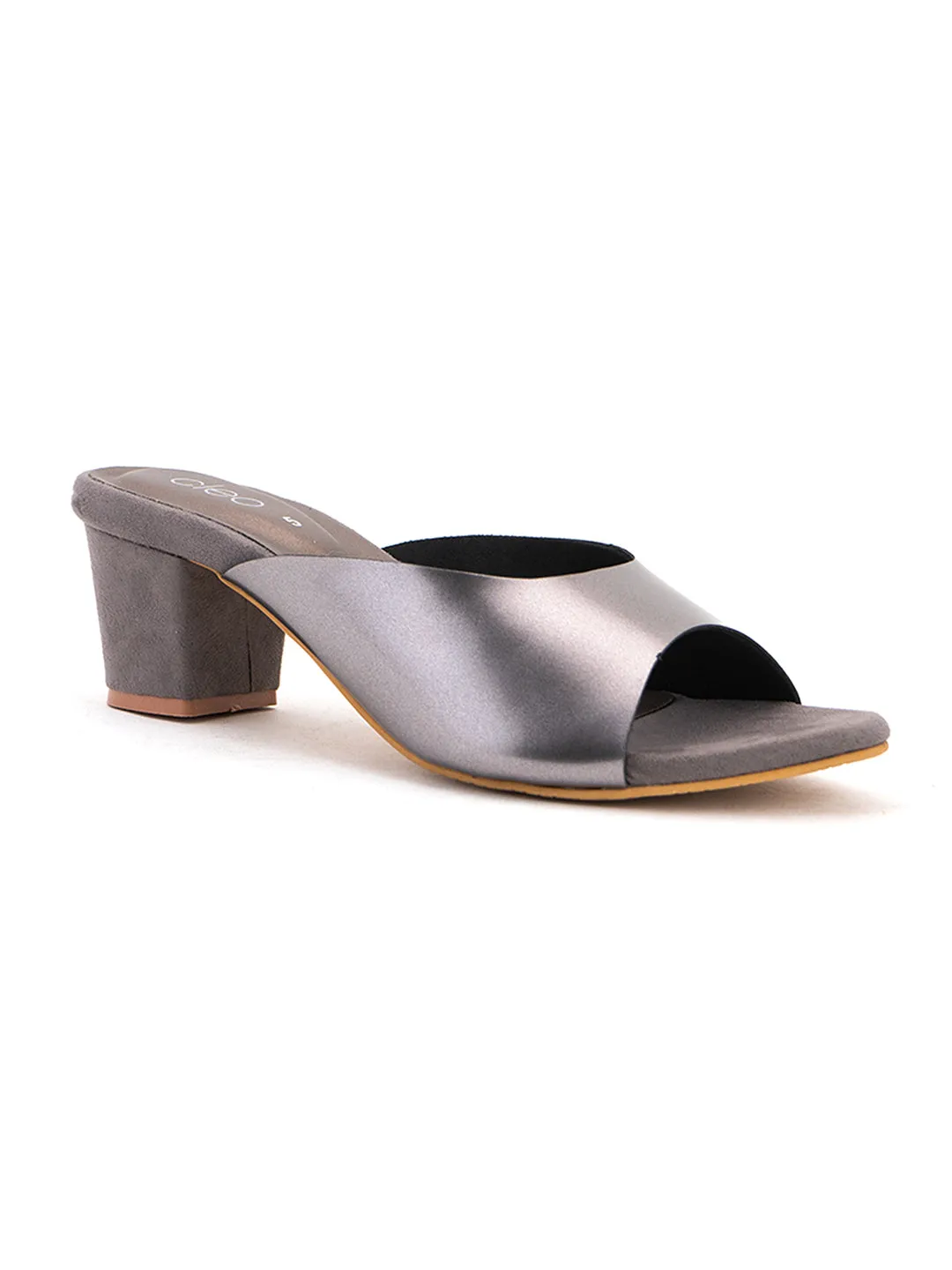Khadim Cleo Block Heel Mule Slip On Sandal for Women