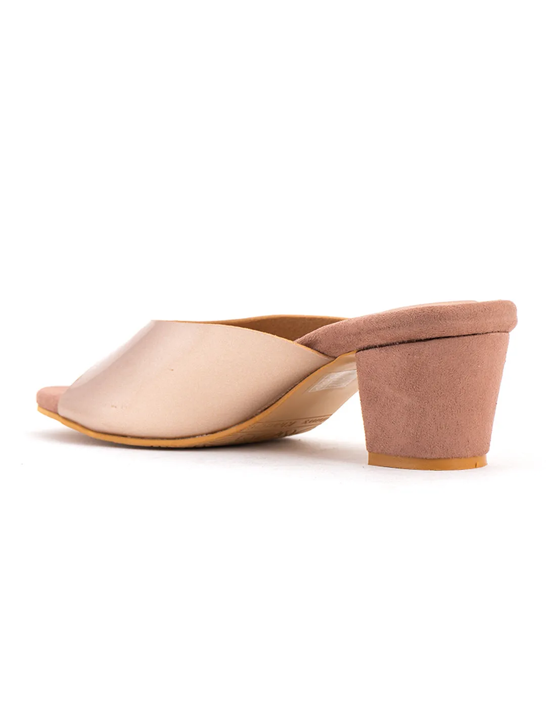 Khadim Cleo Block Heel Mule Slip On Sandal for Women