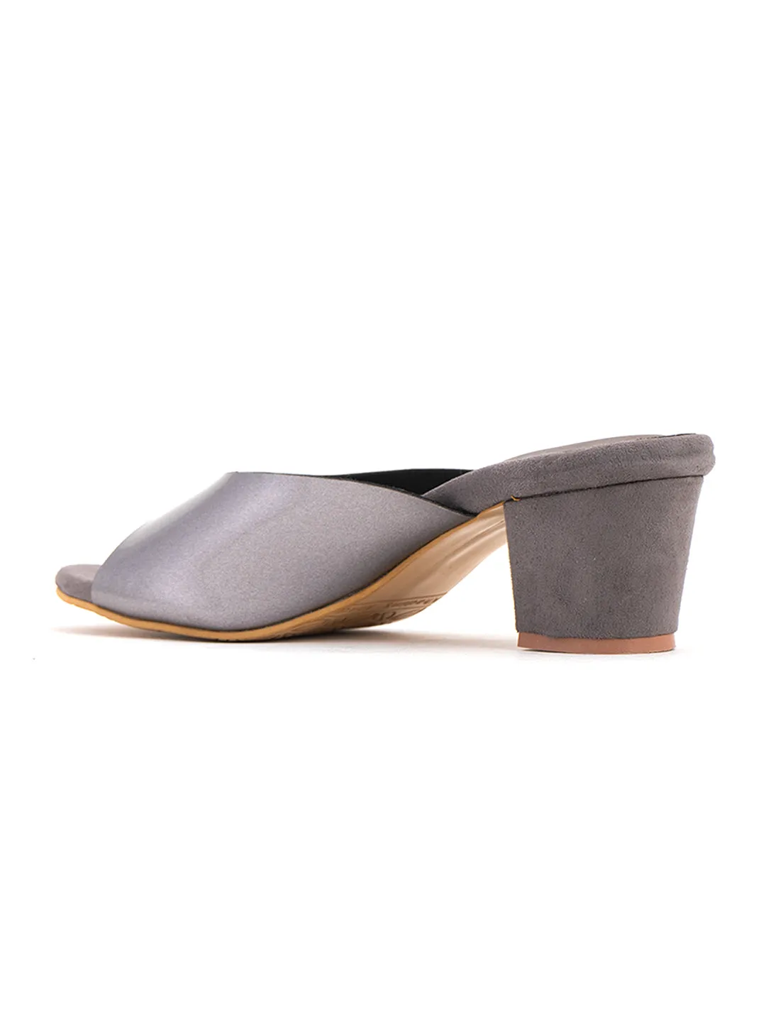 Khadim Cleo Block Heel Mule Slip On Sandal for Women