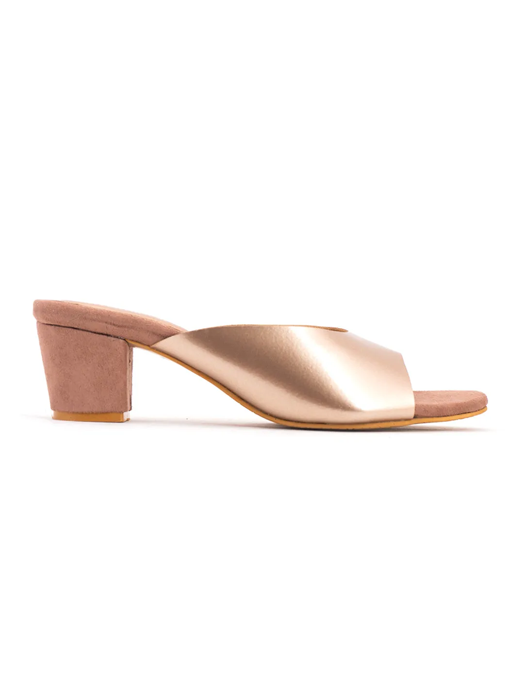 Khadim Cleo Block Heel Mule Slip On Sandal for Women