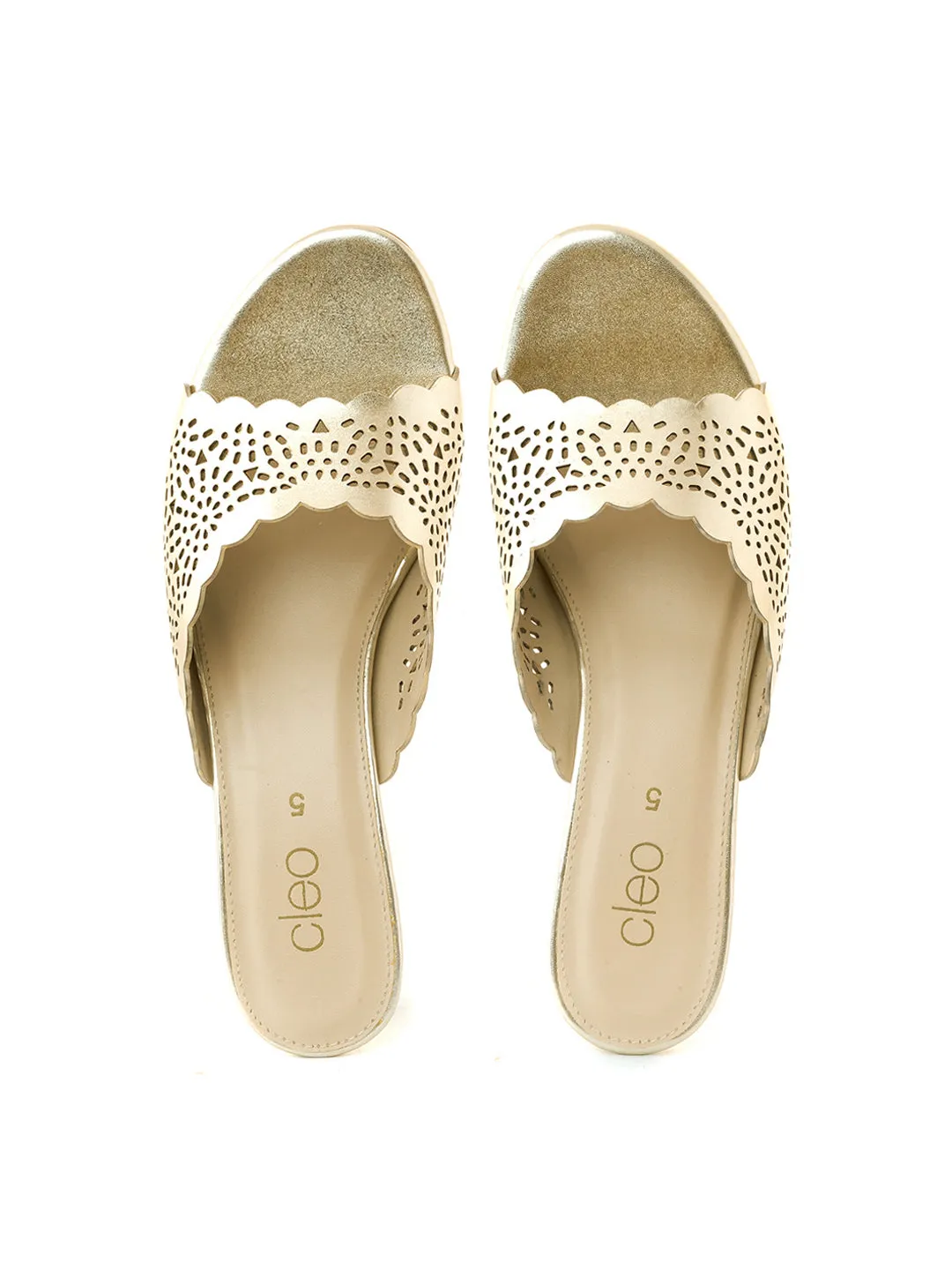 Khadim Cleo French Heel Mule Slip On Sandal for Women