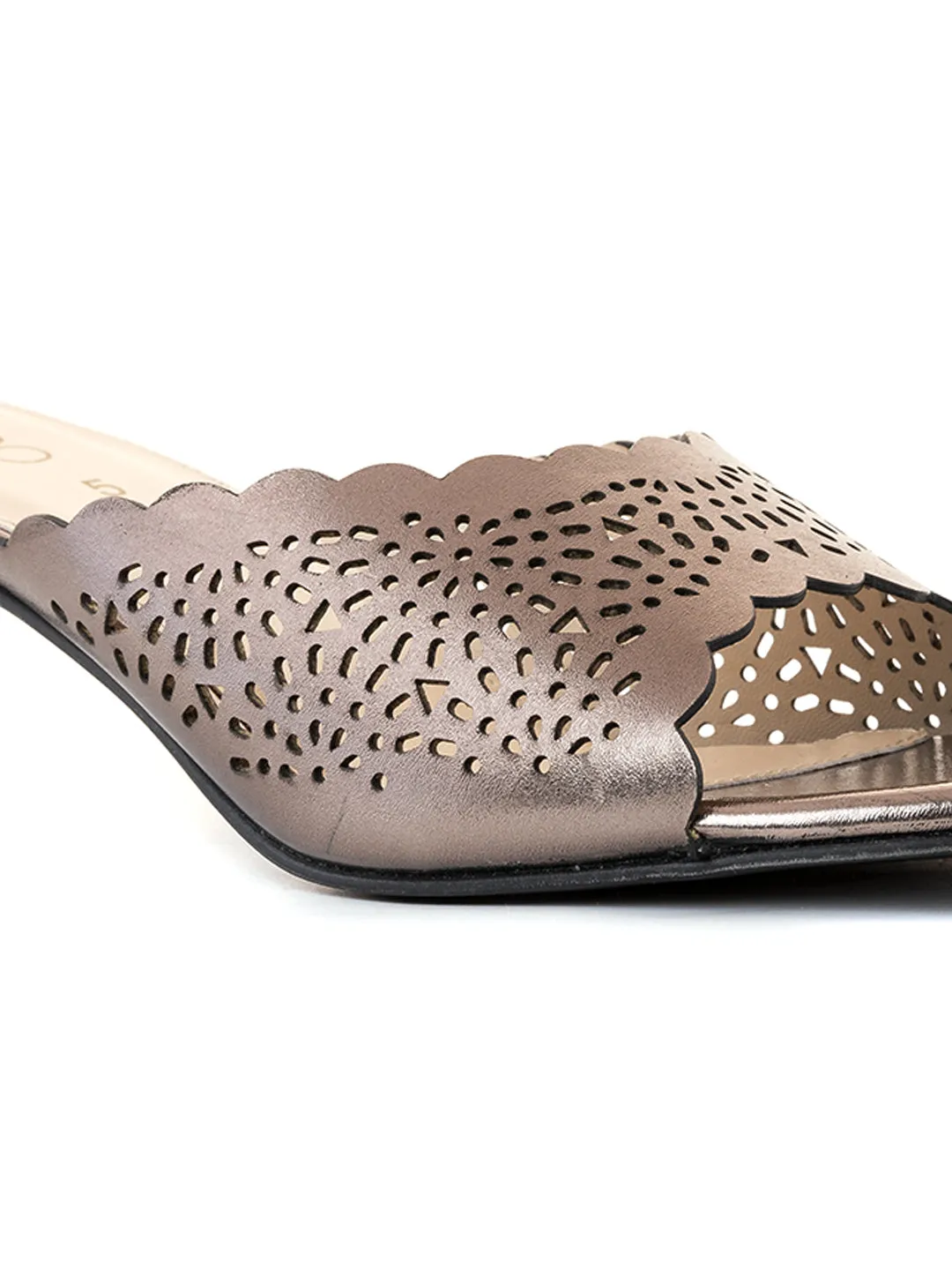 Khadim Cleo French Heel Mule Slip On Sandal for Women