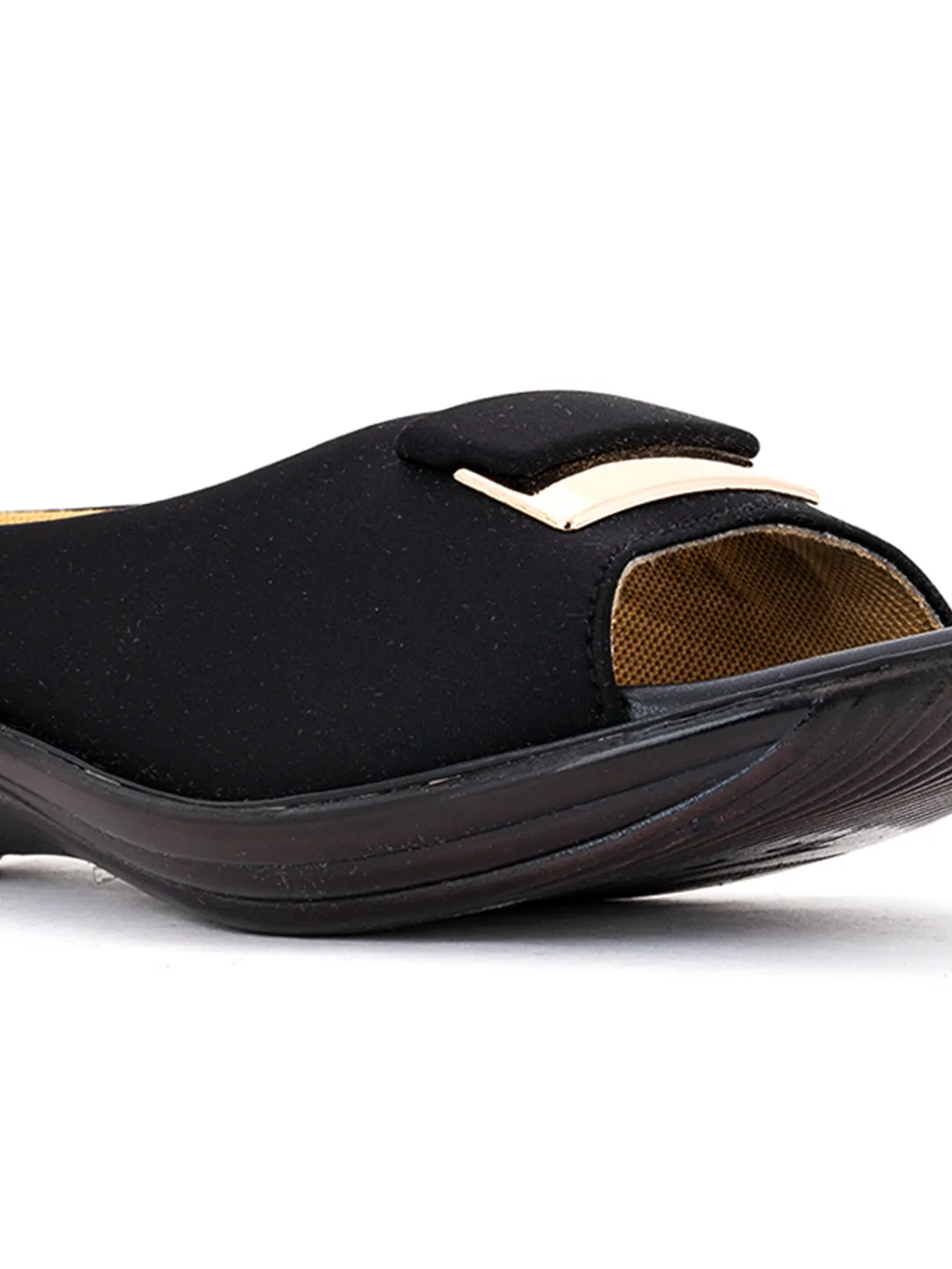 Khadim Wedge Heel Mule Slip On Sandal for Women