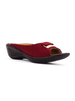 Khadim Wedge Heel Mule Slip On Sandal for Women