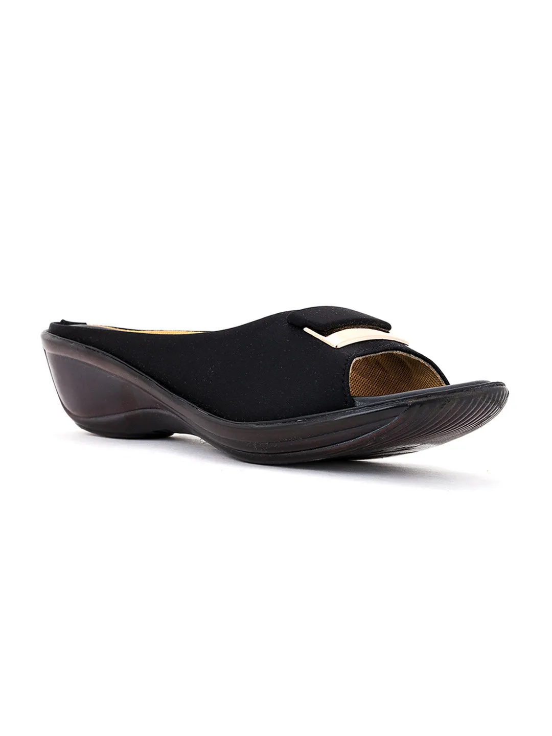 Khadim Wedge Heel Mule Slip On Sandal for Women