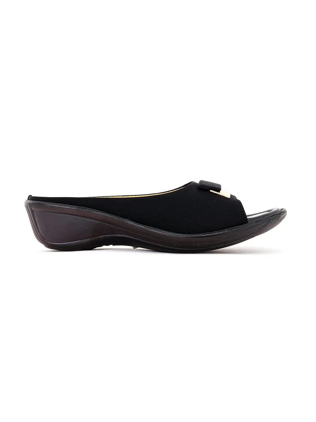 Khadim Wedge Heel Mule Slip On Sandal for Women
