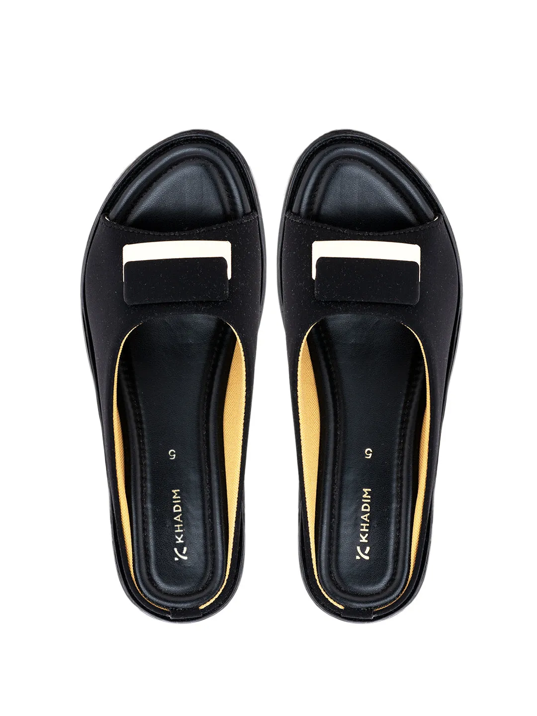 Khadim Wedge Heel Mule Slip On Sandal for Women