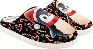 Kids Christmas Plush Slipper Fuzzy Soft Cotton Floral Non-Slip Home Slipper Comfort Winter Outdoor Slipper for Kid