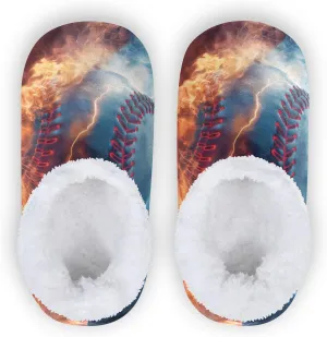 Kids Slippers for Boys Girls, Memory Foam Anti-slip Indoor House Slippers for Bedroom Travel