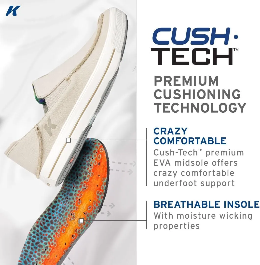 Korkers Men's Fish Moc Bass w/Fixed Kling-On Deck Soles