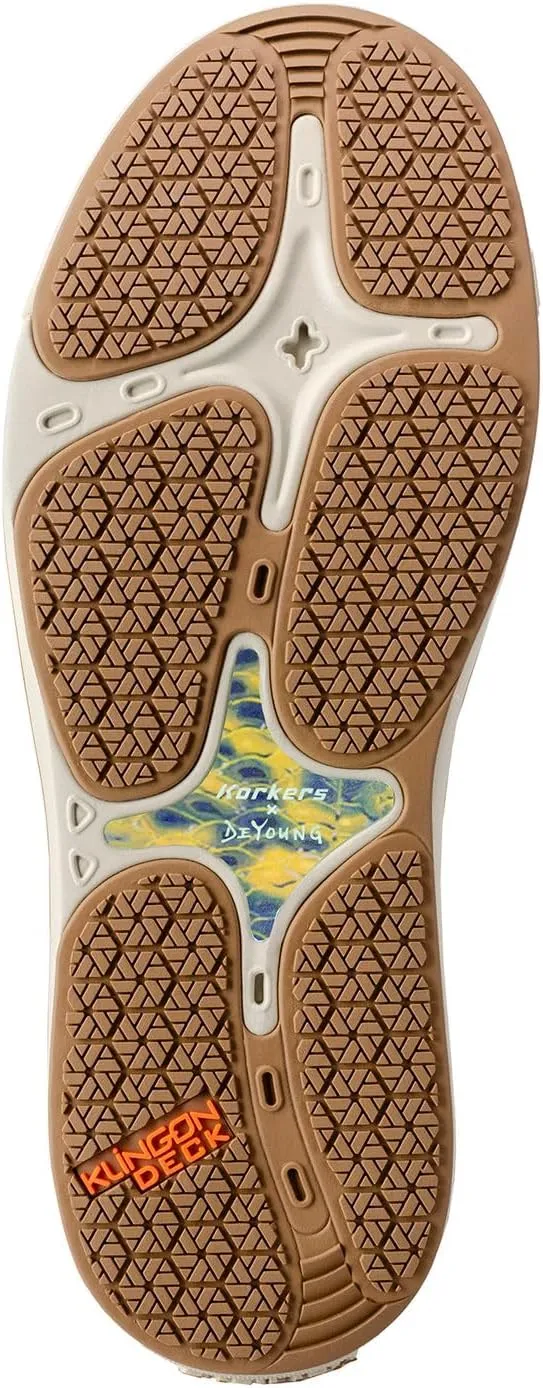 Korkers Men's Fish Moc Bass w/Fixed Kling-On Deck Soles