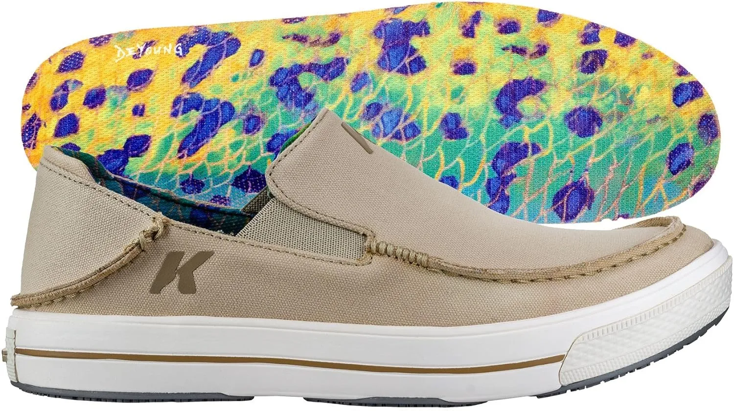 Korkers Men's Fish Moc Dorado w/Fixed Kling-On Deck Soles
