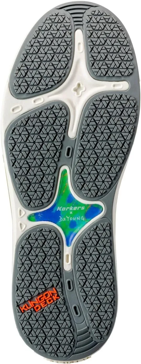 Korkers Men's Fish Moc Dorado w/Fixed Kling-On Deck Soles