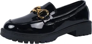 Ladies Fashion Soft Sole Leather Slip On Comfortable Thick Soled Casual Shoes Lady Shoe with Arch Support