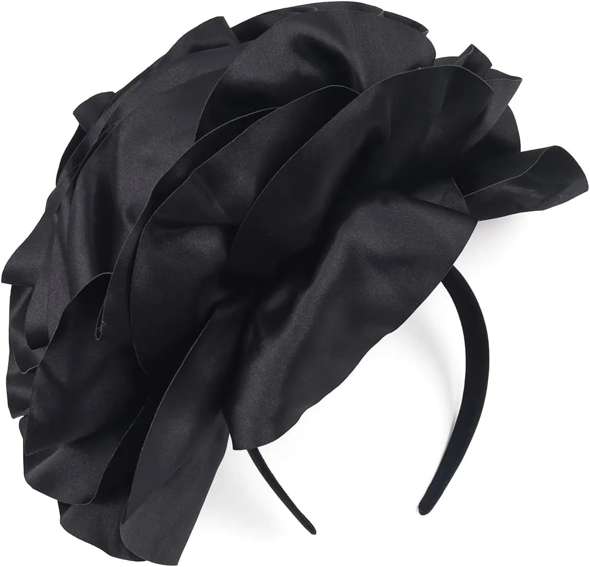 LATIMOON Flower Fascinator for Women Tea Party Derby Hat Cocktail Wedding Bridal Fascinators Headband for Women