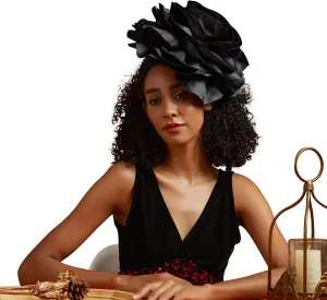 LATIMOON Flower Fascinator for Women Tea Party Derby Hat Cocktail Wedding Bridal Fascinators Headband for Women