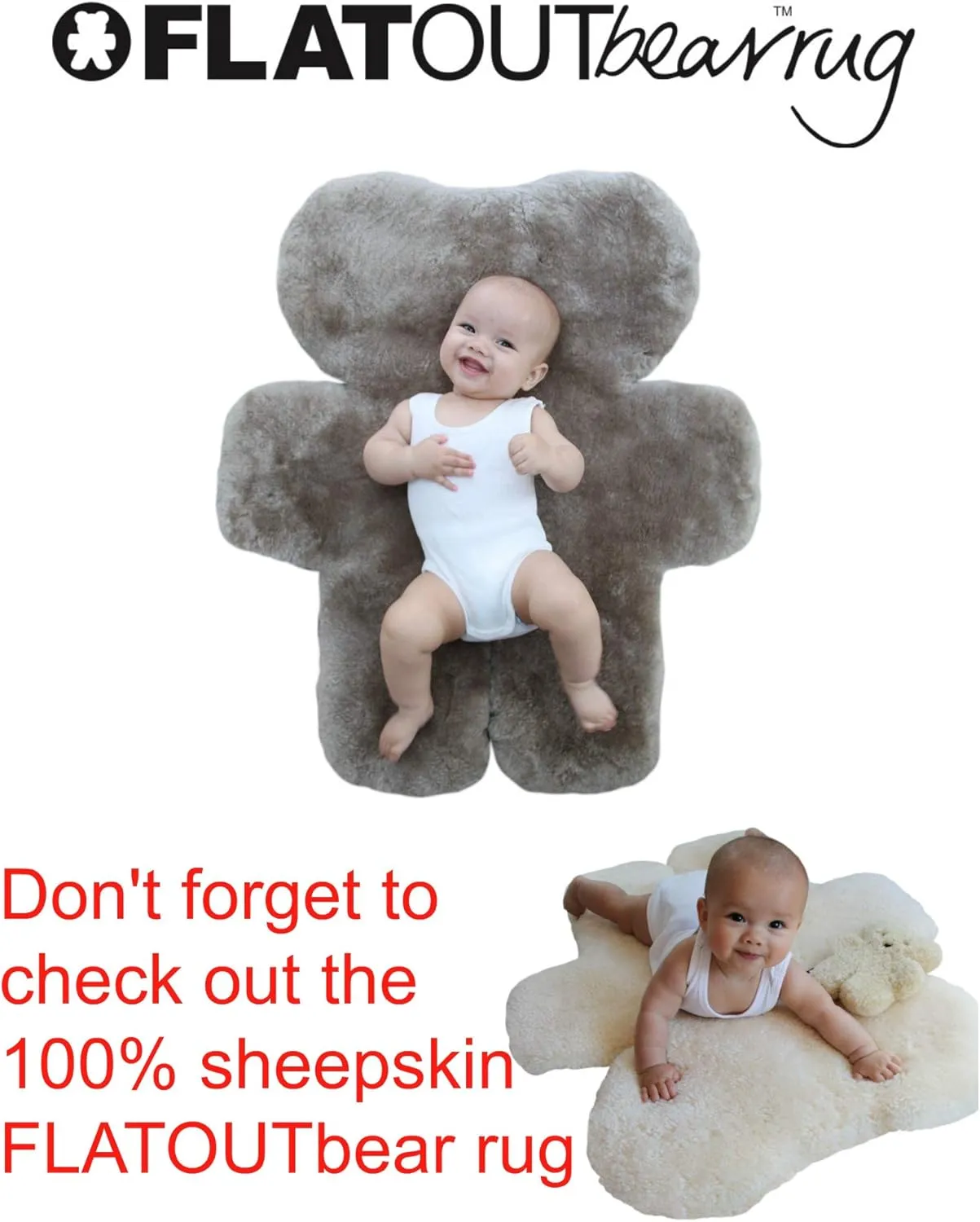 Latte 100% Australian Sheepskin Teddy Bear