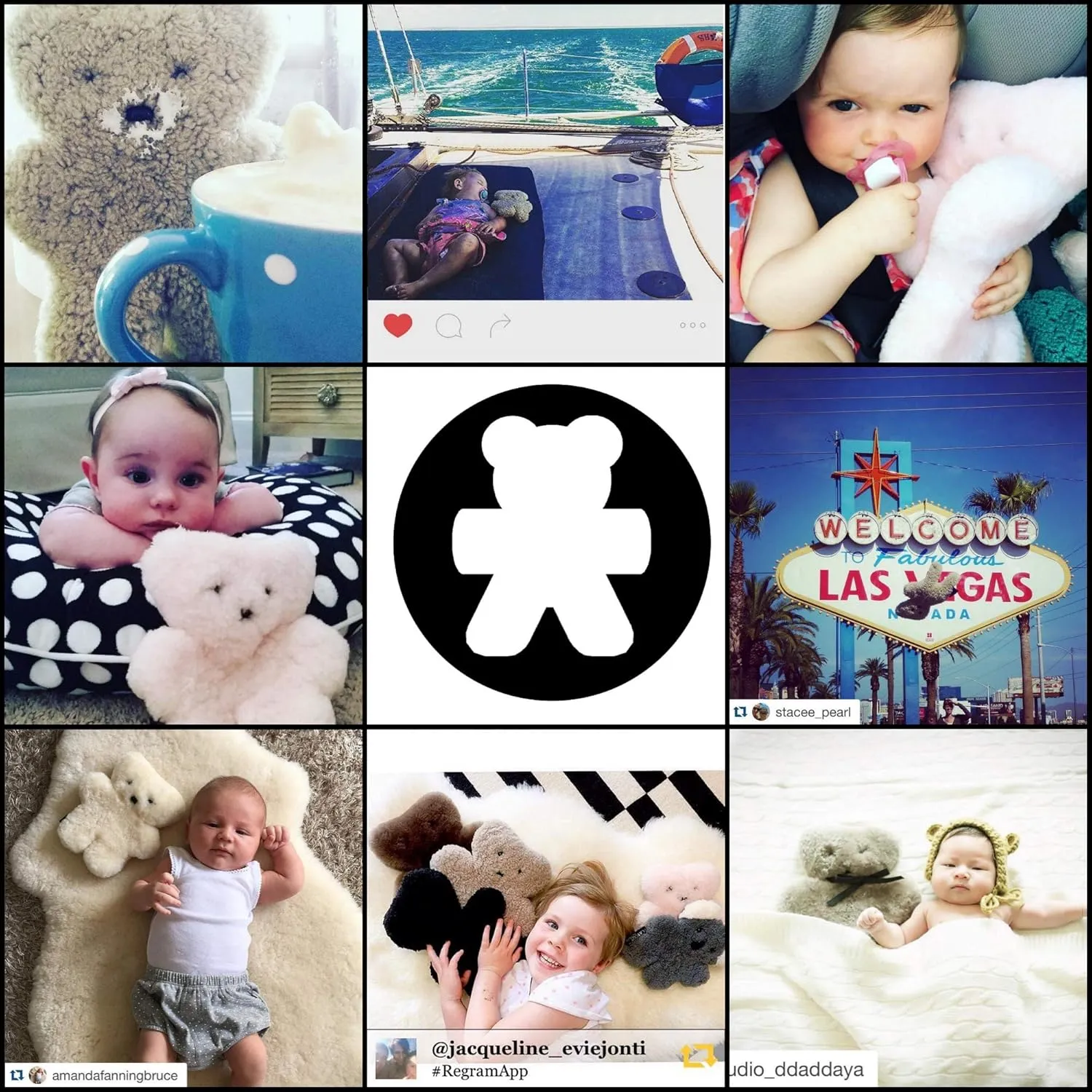 Latte 100% Australian Sheepskin Teddy Bear