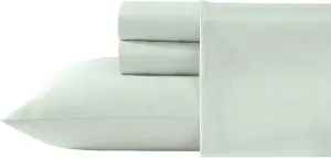 Laura Ashley - Queen Sheet Set, Luxury Sateen Cotton Bedding, 800 Thread Count, Soft & Smooth Home Decor (Solid Green, Queen)