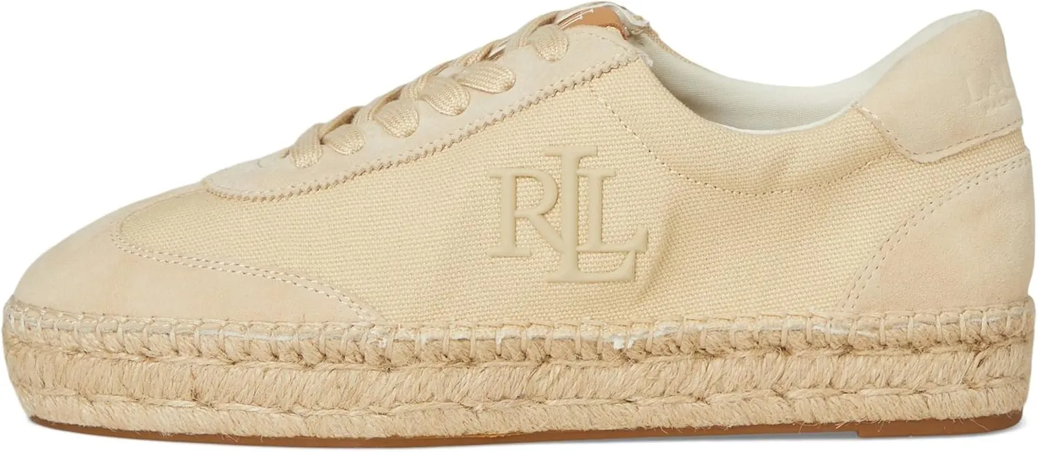 Lauren Ralph Lauren Women's Luize Canvas & Suede Espadrille Sneaker