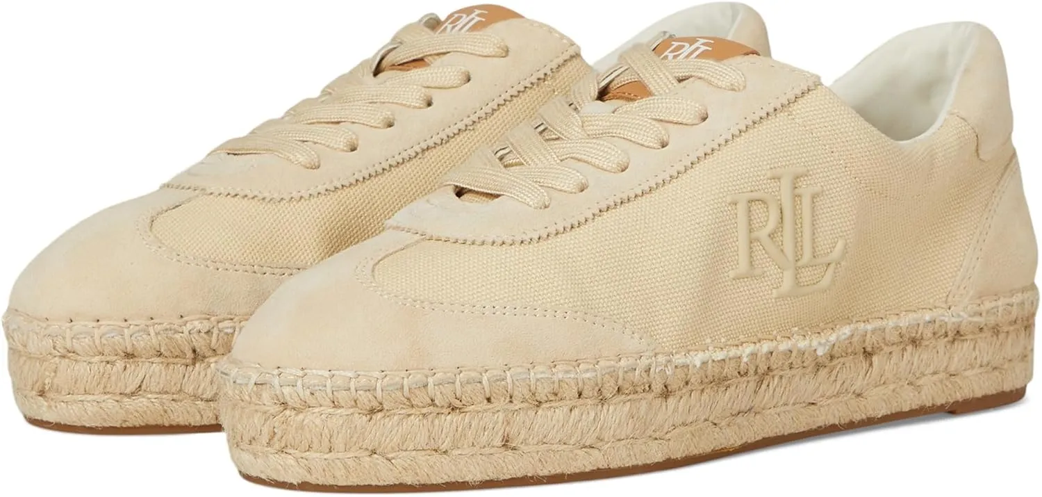 Lauren Ralph Lauren Women's Luize Canvas & Suede Espadrille Sneaker