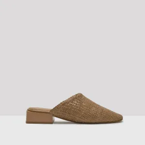 Leather Customer-approved Woven Mules Natural Juana Hot offer