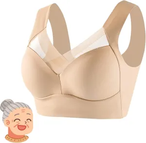LELEBEAR Ever So Cute Bra for Seniors, Eversocute Bra, Wirefree Comfortable Padded Lift Push Up Bra