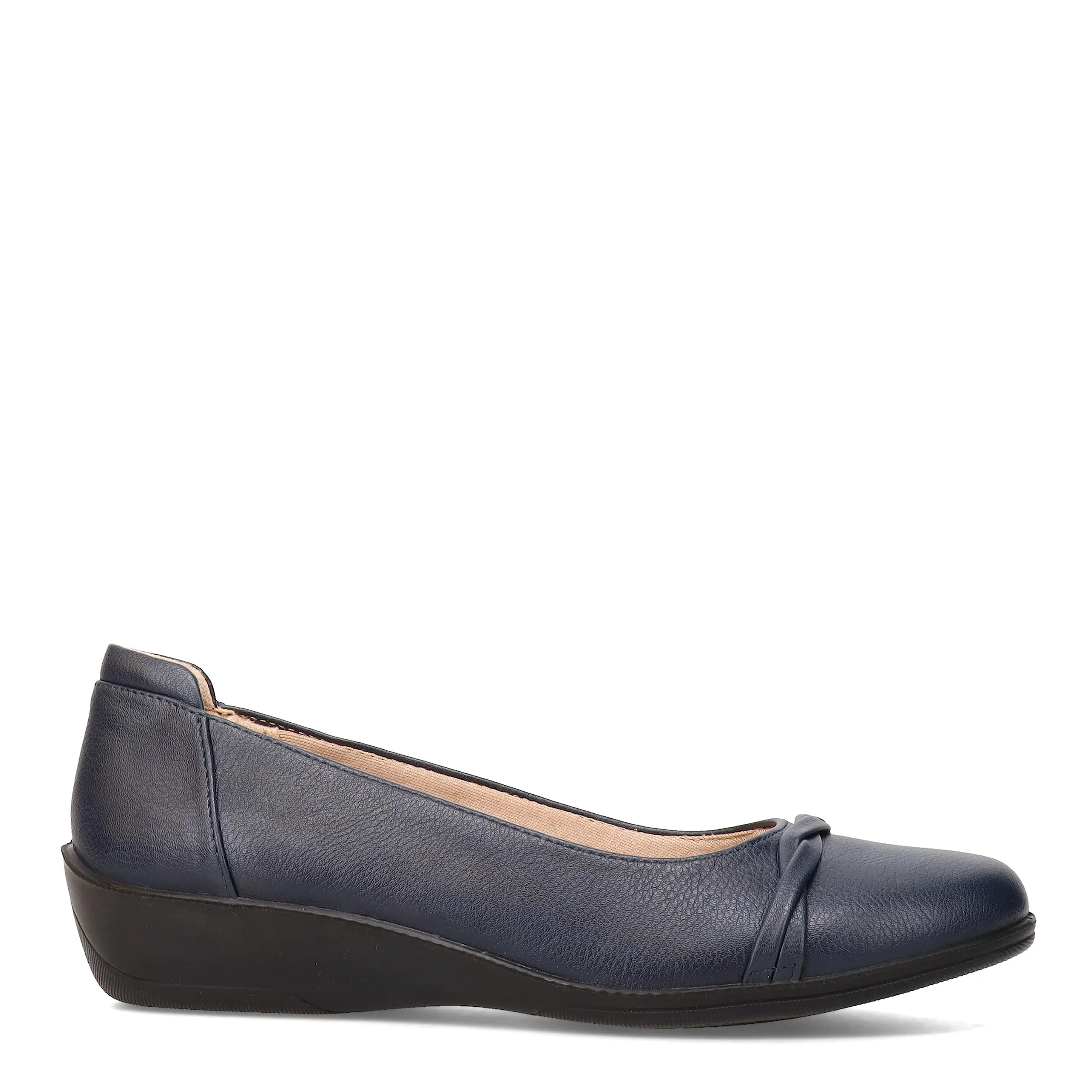 LifeStride Womens Impact Loafer, Navy, 6.5 Wide US