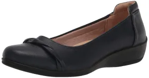 LifeStride Womens Impact Loafer, Navy, 6.5 Wide US