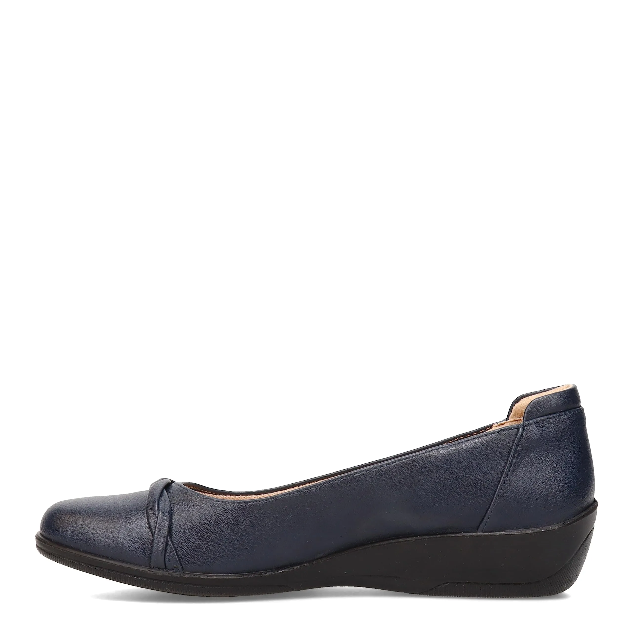 LifeStride Womens Impact Loafer, Navy, 6.5 Wide US