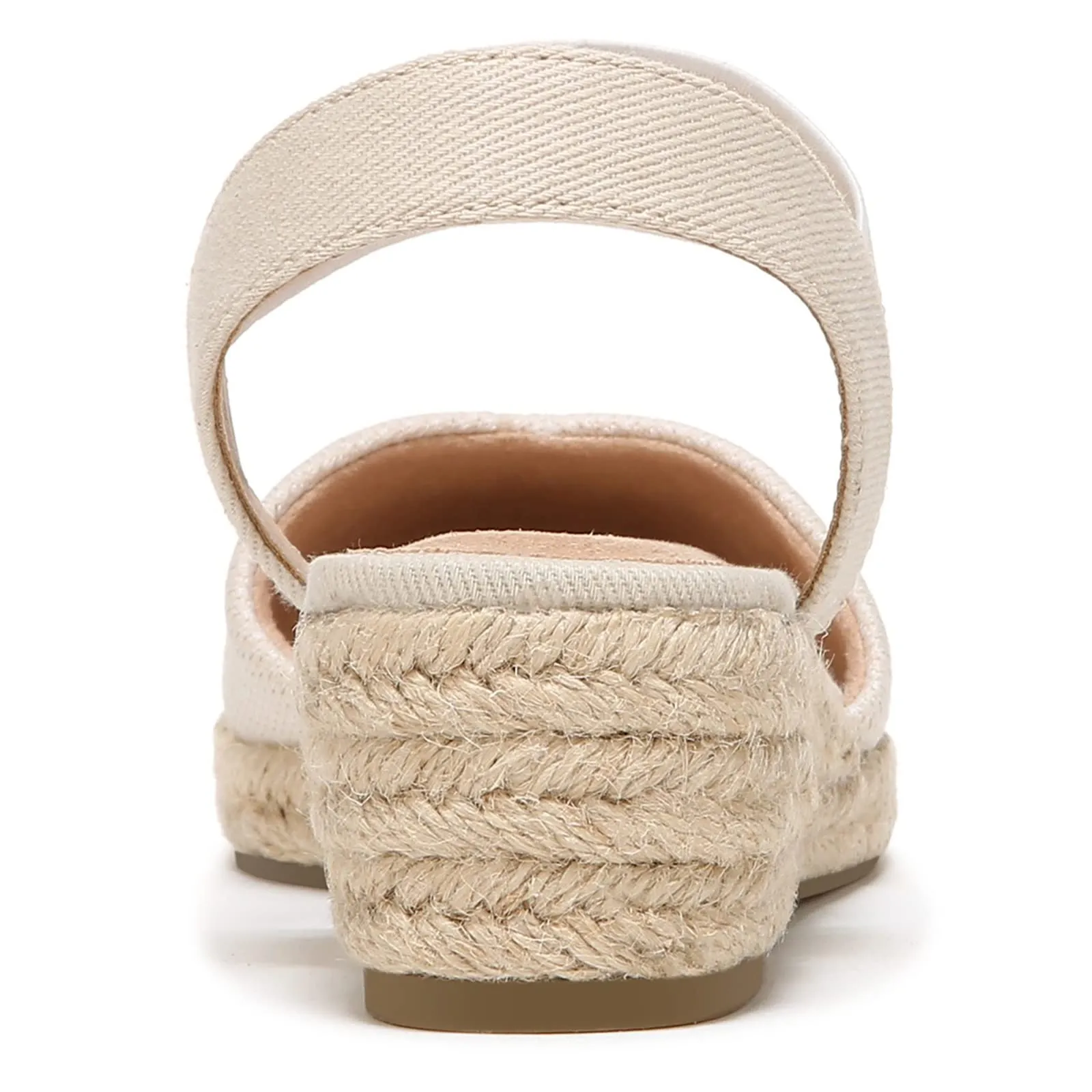 LifeStride Womens Kimmie Espadrille Wedge Sandal Loafer, Almond, 9.5 US