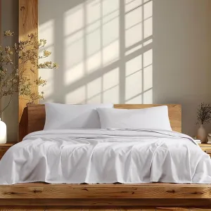 Linen Closet Soft & Cozy 100% Cotton Flannel Sheet Set, King, Soft Gray