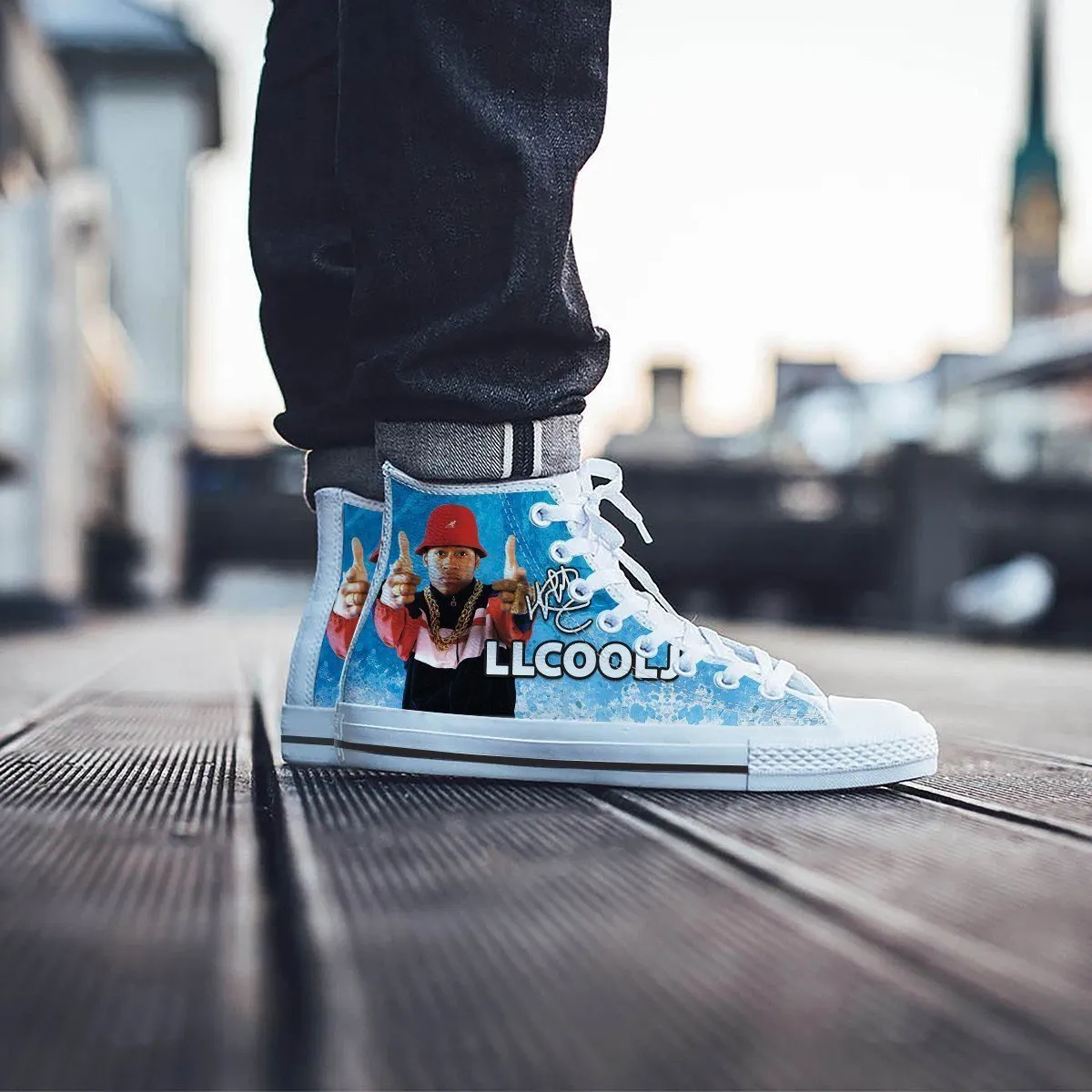 ll cool j mens high top sneakers