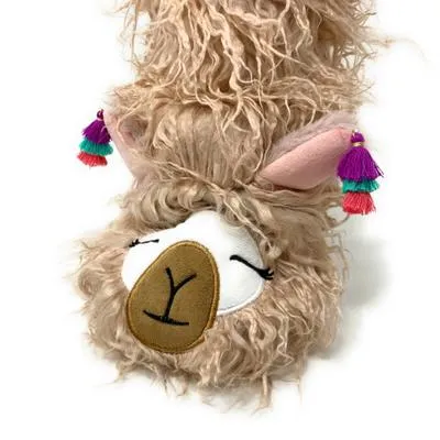 Llama Llama  Women's Funny Plush Gripper Slipper Socks