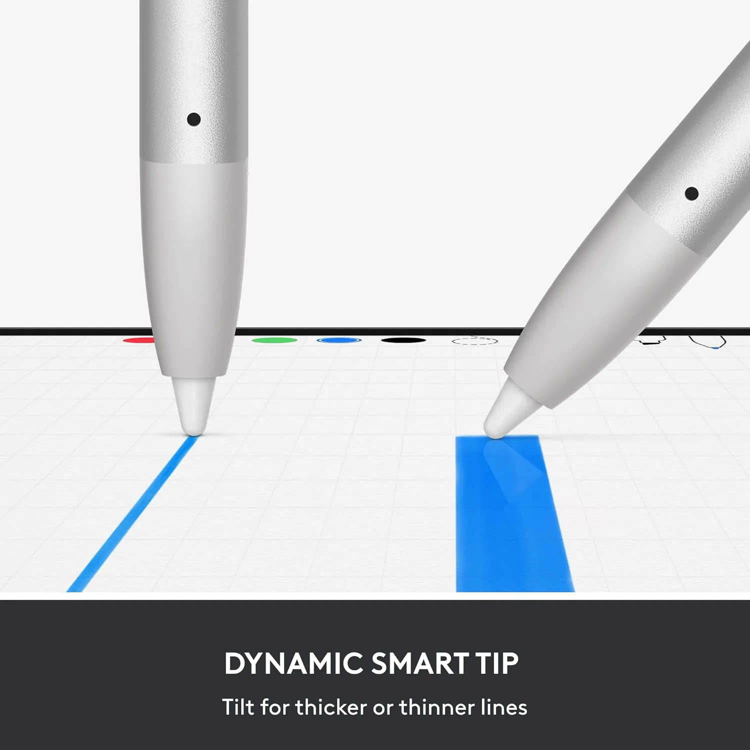 Logitech Crayon Digital Pencil (iPads with USB-C Ports) Featuring Apple Technology, No Lag Pixel-Precision, and Dynamic Smart Tip with Fast Charge - Silver