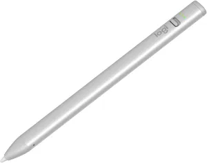 Logitech Crayon Digital Pencil (iPads with USB-C Ports) Featuring Apple Technology, No Lag Pixel-Precision, and Dynamic Smart Tip with Fast Charge - Silver