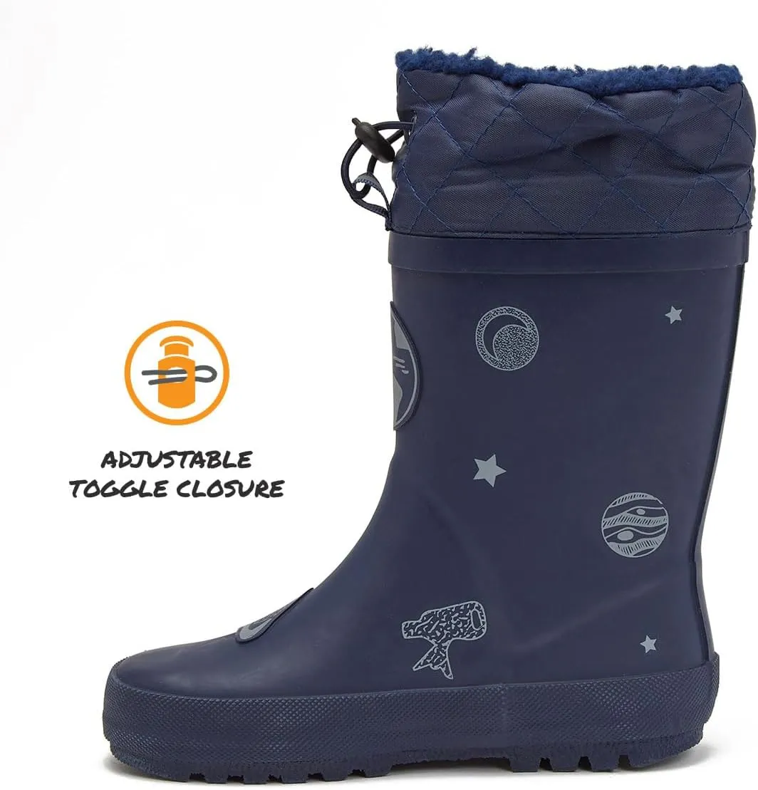 LONDON FOG Toby Boys Girls Snow Boots and Rain Boots - Insulated Winter Waterproof Boys Girls Snow Boots - Little Kid and Big Kid Sizes 11 to 7