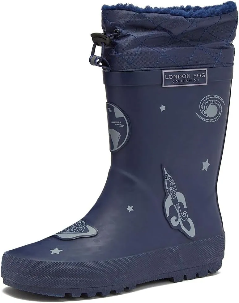 LONDON FOG Toby Boys Girls Snow Boots and Rain Boots - Insulated Winter Waterproof Boys Girls Snow Boots - Little Kid and Big Kid Sizes 11 to 7